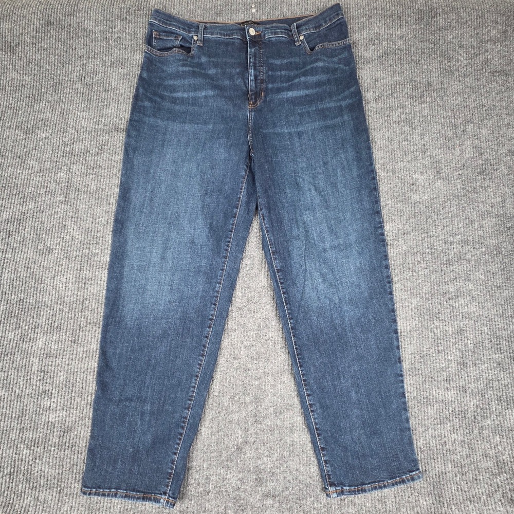 Banana Republic Curvy Straight Tall Jeans Dark Wash Women's Size 16/33